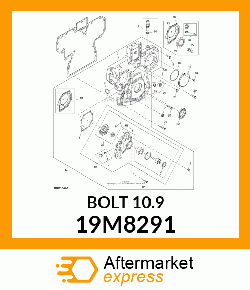 SCREW, FLANGED, METRIC 19M8291