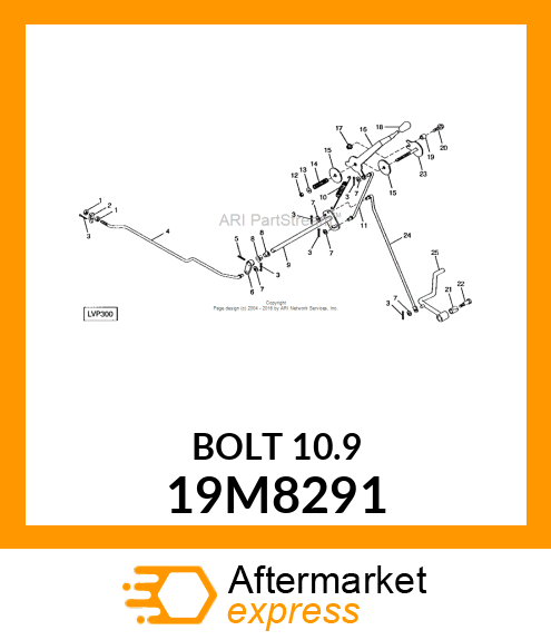 SCREW, FLANGED, METRIC 19M8291