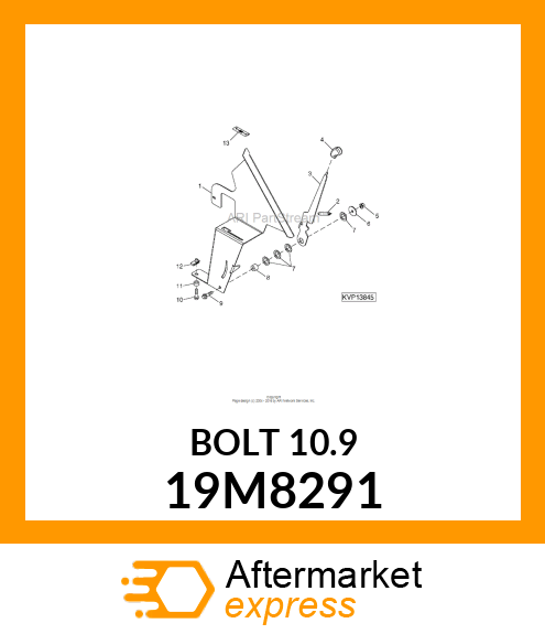 SCREW, FLANGED, METRIC 19M8291