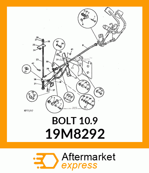 SCREW, FLANGED, METRIC 19M8292