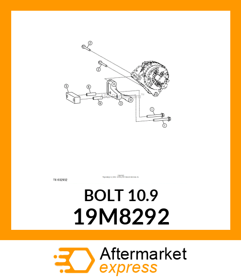 SCREW, FLANGED, METRIC 19M8292