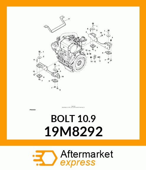 SCREW, FLANGED, METRIC 19M8292