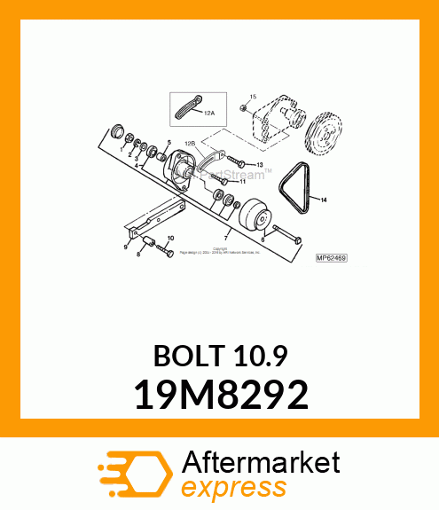 SCREW, FLANGED, METRIC 19M8292