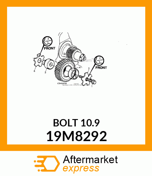 SCREW, FLANGED, METRIC 19M8292