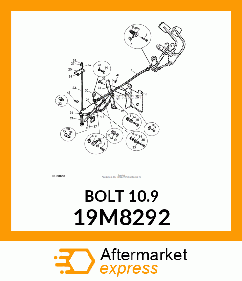 SCREW, FLANGED, METRIC 19M8292