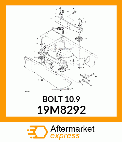 SCREW, FLANGED, METRIC 19M8292