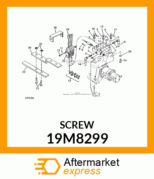 SCREW, HEX SOCKET HEAD, METRIC 19M8299