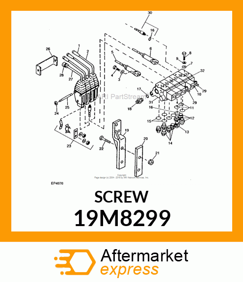 SCREW, HEX SOCKET HEAD, METRIC 19M8299