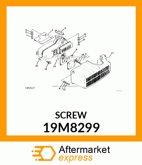 SCREW, HEX SOCKET HEAD, METRIC 19M8299