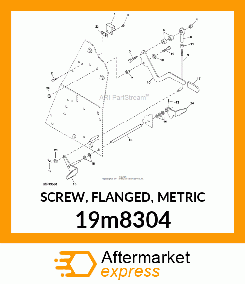 SCREW, FLANGED, METRIC 19m8304