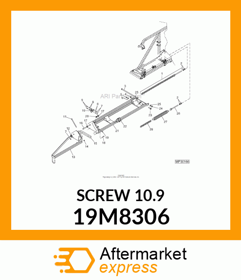 SCREW, FLANGED, METRIC 19M8306