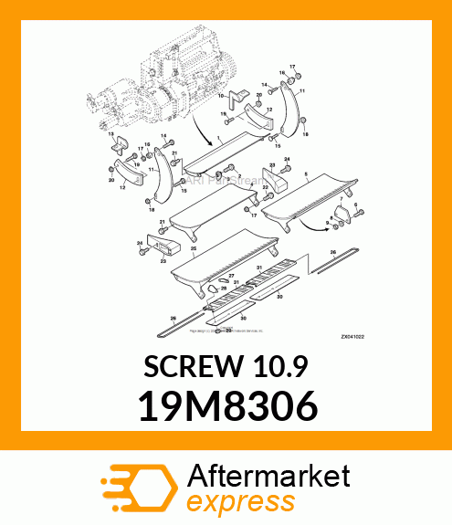 SCREW, FLANGED, METRIC 19M8306