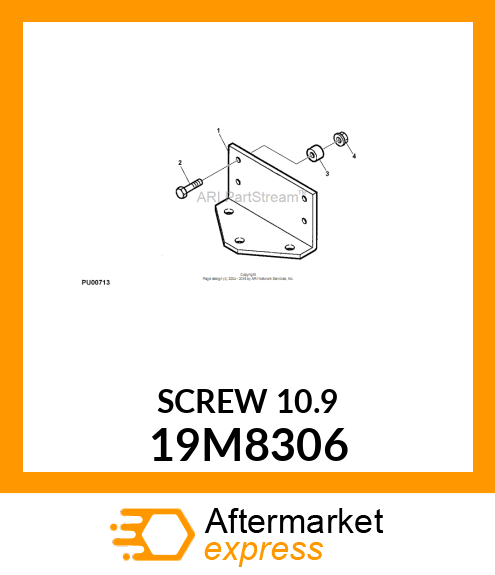 SCREW, FLANGED, METRIC 19M8306