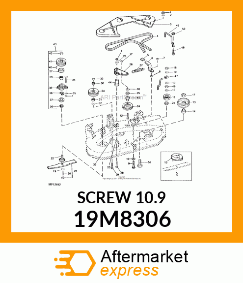 SCREW, FLANGED, METRIC 19M8306