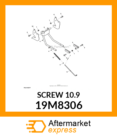 SCREW, FLANGED, METRIC 19M8306