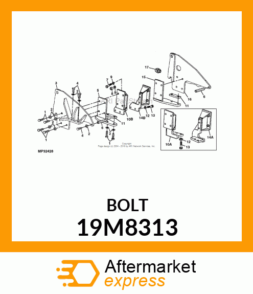 SCREW, HEX HEAD, METRIC 19M8313