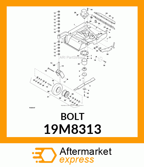 SCREW, HEX HEAD, METRIC 19M8313