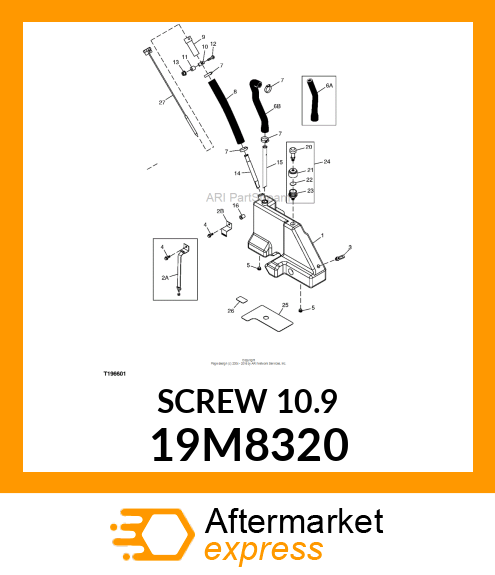 SCREW, FLANGED, METRIC 19M8320