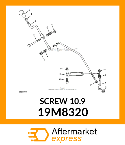 SCREW, FLANGED, METRIC 19M8320