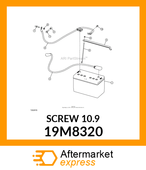 SCREW, FLANGED, METRIC 19M8320