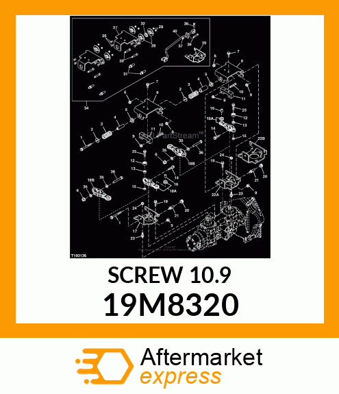 SCREW, FLANGED, METRIC 19M8320