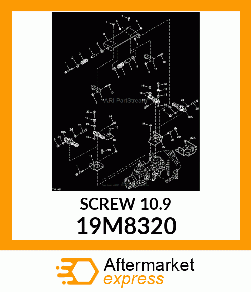 SCREW, FLANGED, METRIC 19M8320