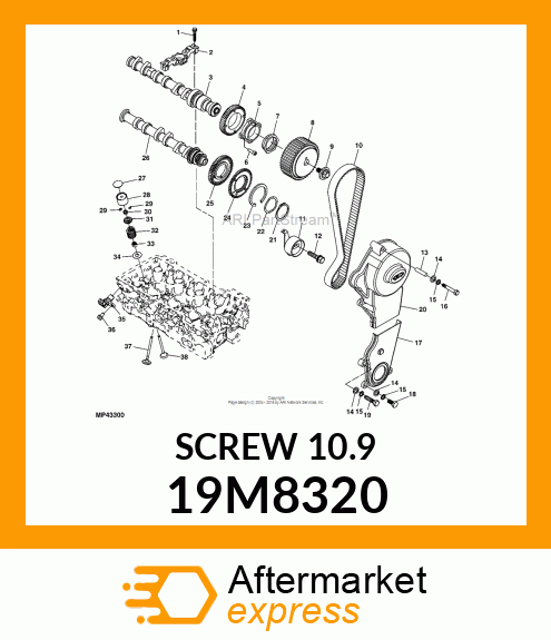 SCREW, FLANGED, METRIC 19M8320