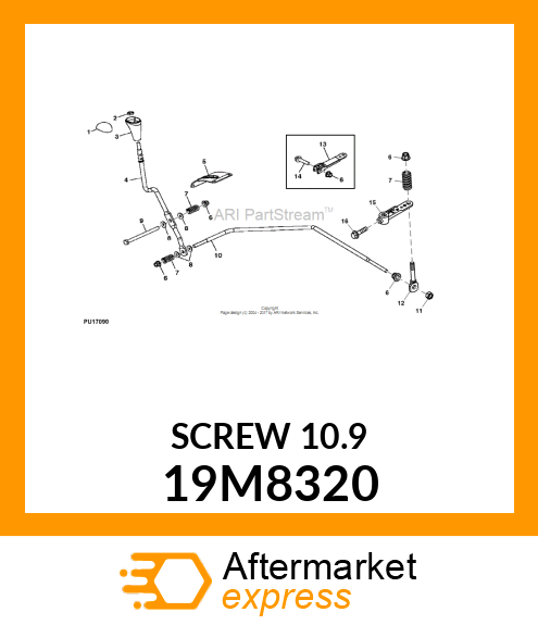 SCREW, FLANGED, METRIC 19M8320