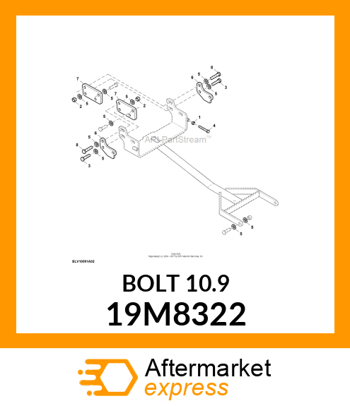 SCREW, HEX HEAD, METRIC 19M8322