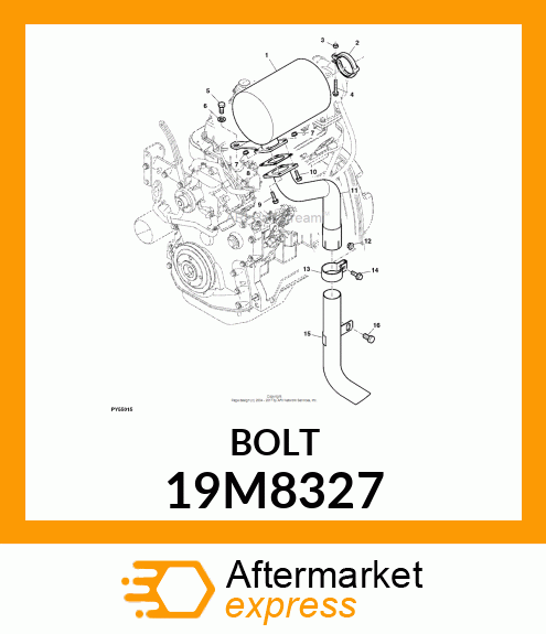 SCREW, FLANGED, METRIC 19M8327