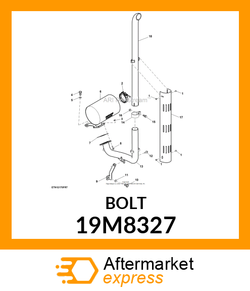 SCREW, FLANGED, METRIC 19M8327