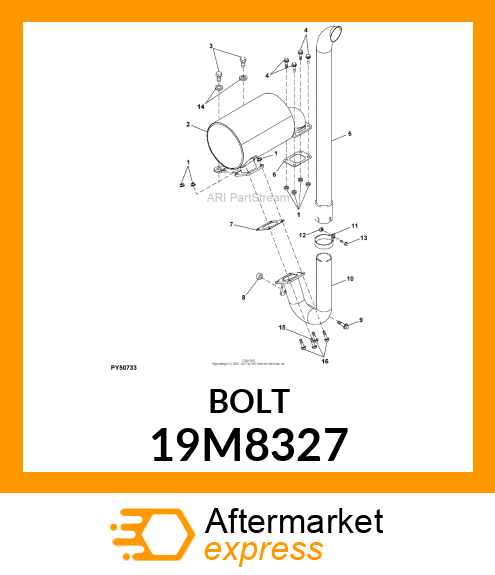 SCREW, FLANGED, METRIC 19M8327