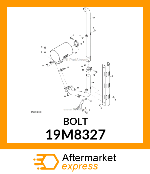 SCREW, FLANGED, METRIC 19M8327