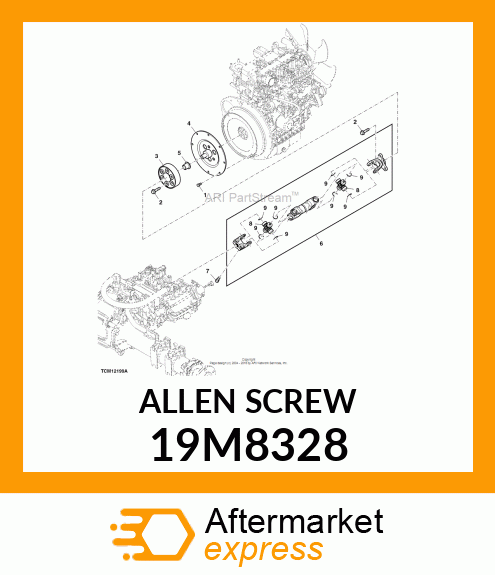 SCREW, HEX SOCKET HEAD, METRIC 19M8328