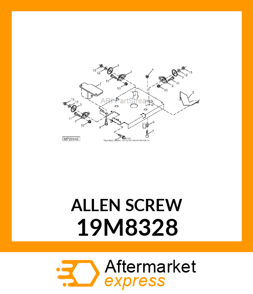 SCREW, HEX SOCKET HEAD, METRIC 19M8328