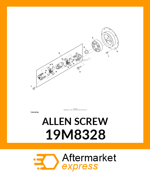 SCREW, HEX SOCKET HEAD, METRIC 19M8328