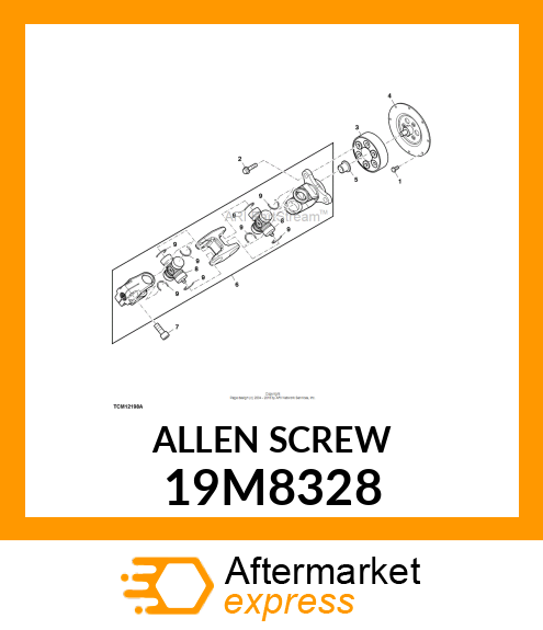 SCREW, HEX SOCKET HEAD, METRIC 19M8328