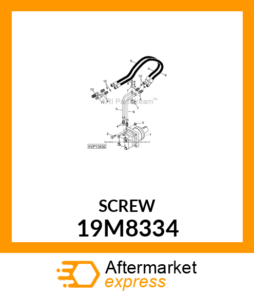 SCREW, HEX SOCKET HEAD, METRIC 19M8334