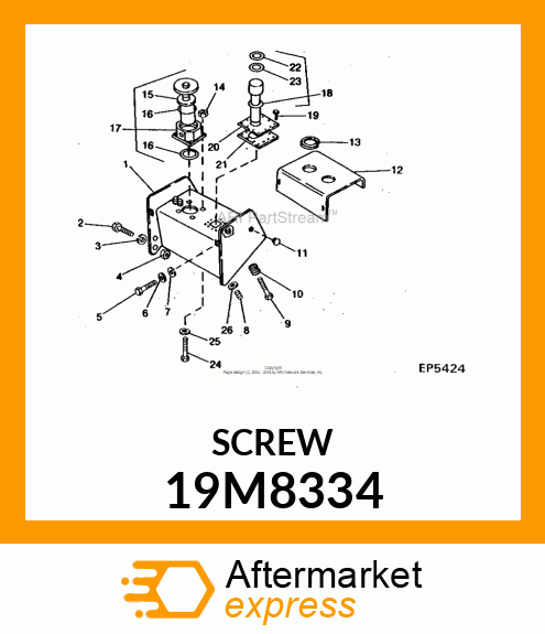 SCREW, HEX SOCKET HEAD, METRIC 19M8334