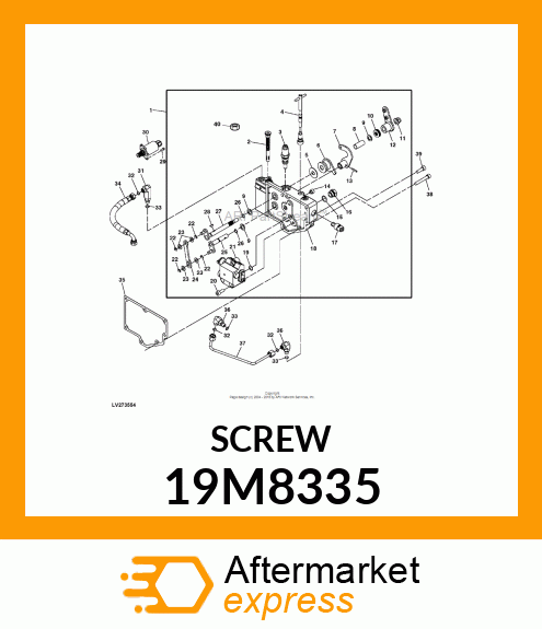 SCREW, HEX SOCKET HEAD, METRIC 19M8335