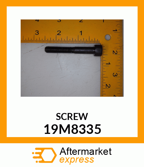 SCREW, HEX SOCKET HEAD, METRIC 19M8335