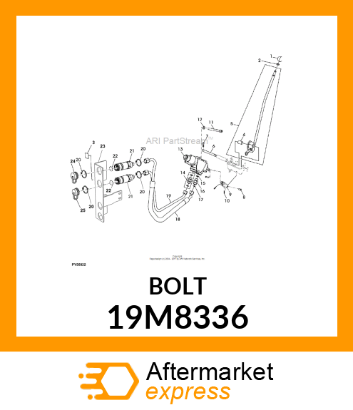 SCREW, HEX SOCKET HEAD, METRIC 19M8336