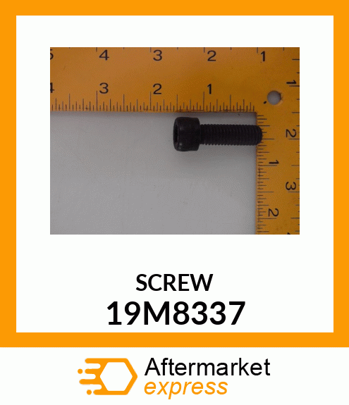 SCREW, HEX SOCKET HEAD, METRIC 19M8337