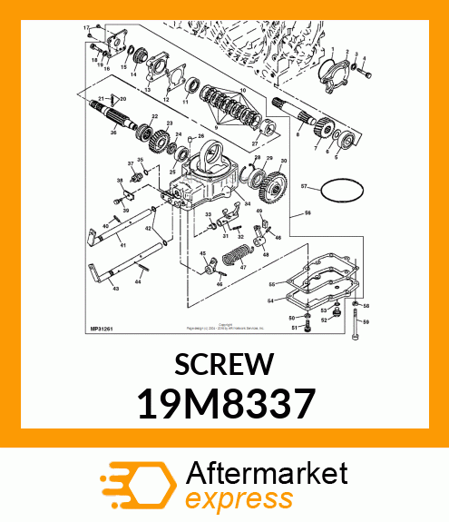 SCREW, HEX SOCKET HEAD, METRIC 19M8337