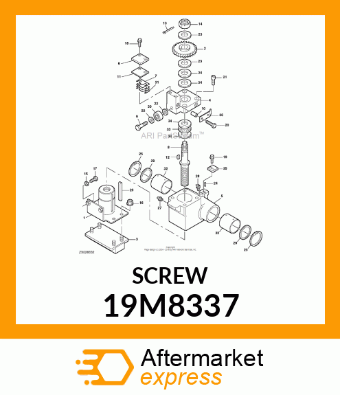 SCREW, HEX SOCKET HEAD, METRIC 19M8337