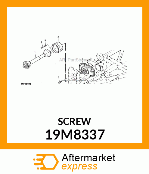 SCREW, HEX SOCKET HEAD, METRIC 19M8337