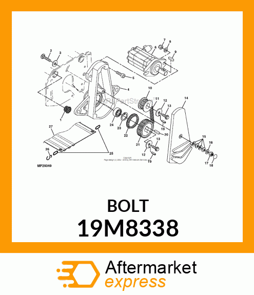 SCREW, HEX SOCKET HEAD, METRIC 19M8338