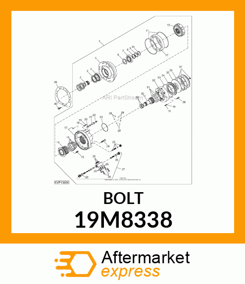 SCREW, HEX SOCKET HEAD, METRIC 19M8338