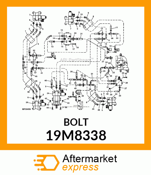 SCREW, HEX SOCKET HEAD, METRIC 19M8338