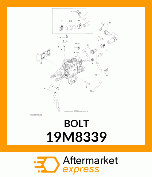 SCREW, HEX SOCKET HEAD, METRIC 19M8339